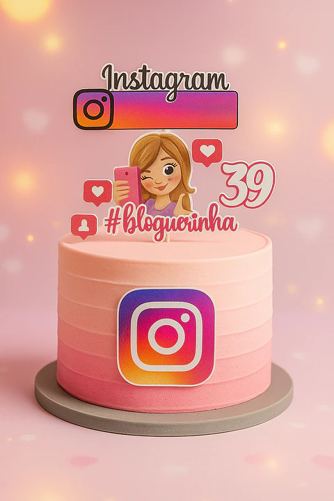 Arquivo de Corte Topo de Bolo Instagram 11