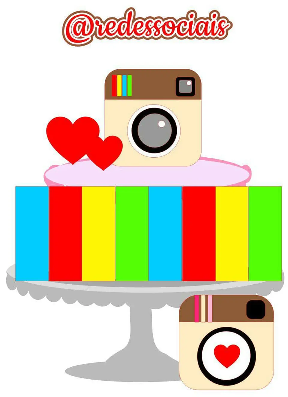 Arquivo de Corte Topo de Bolo Instagram 7 1