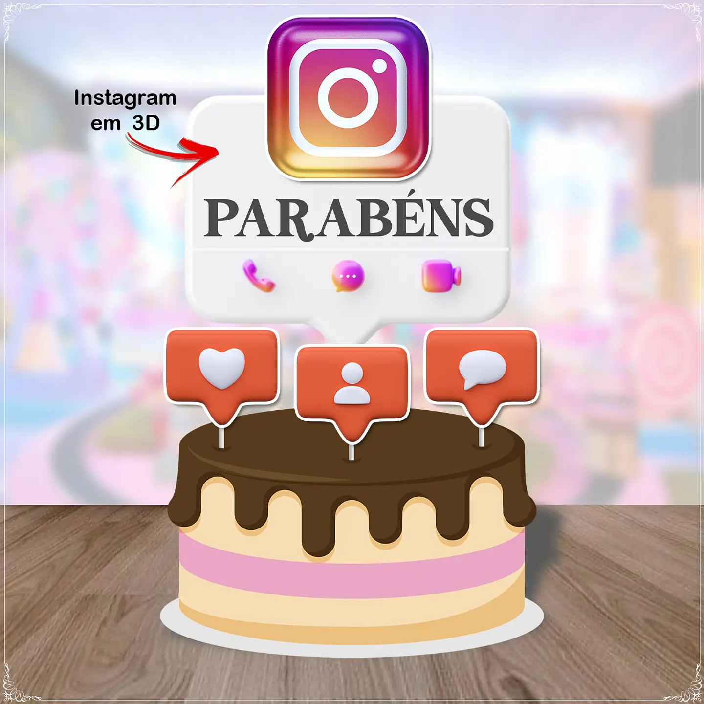 Arquivo de Corte Topo de Bolo Instagram 3 1