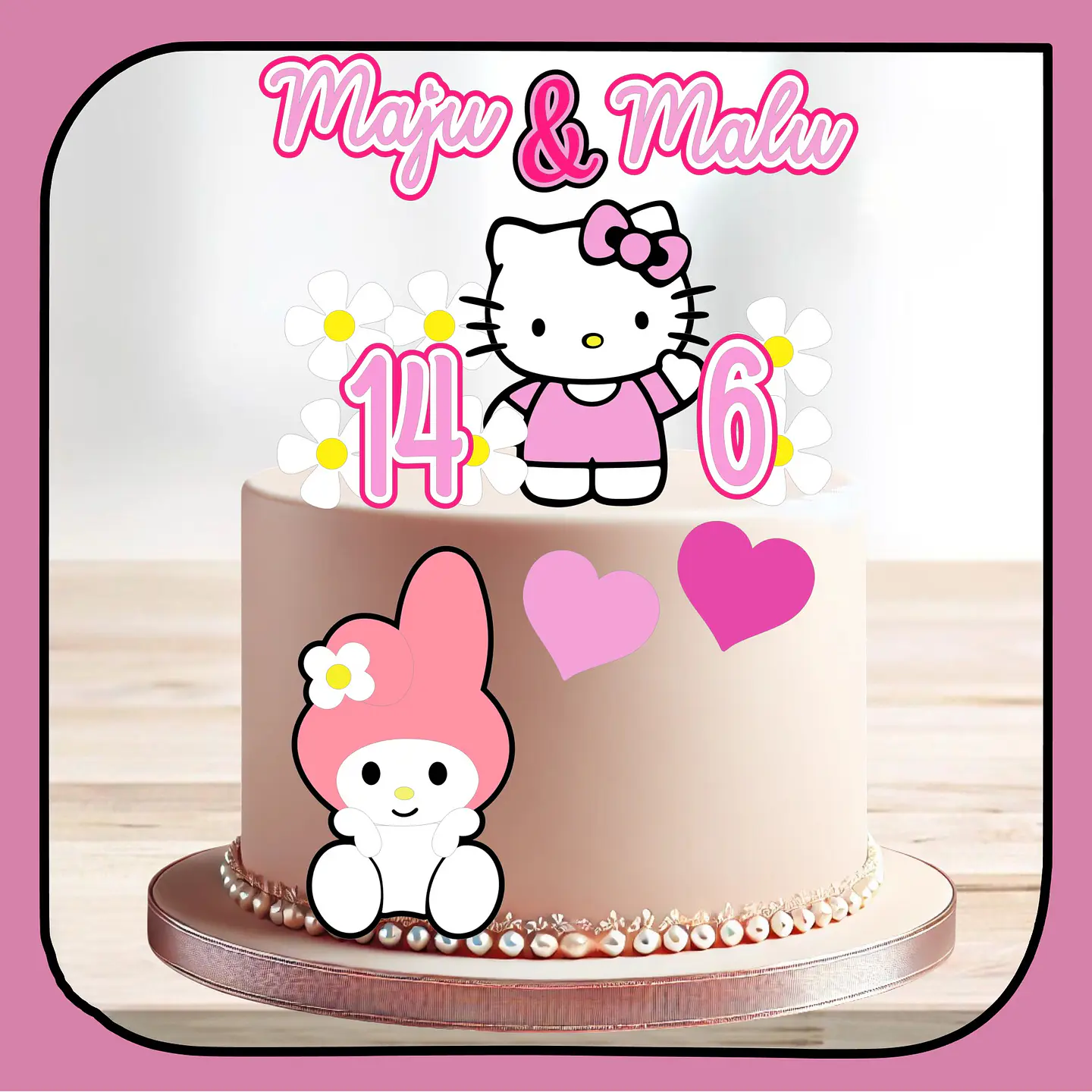 Arquivo de Corte Topo de Bolo Hello Kitty 24 1