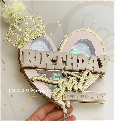 Arquivo de Corte Topo de Bolo Happy Birthday 4