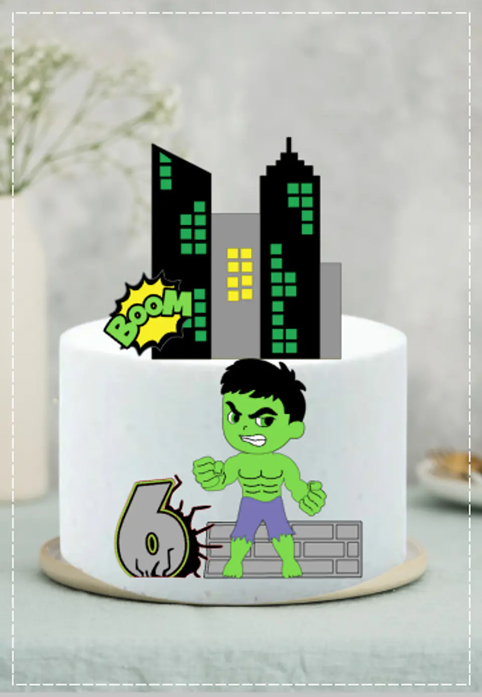 Arquivo de Corte Topo de Bolo Hulk 8 1