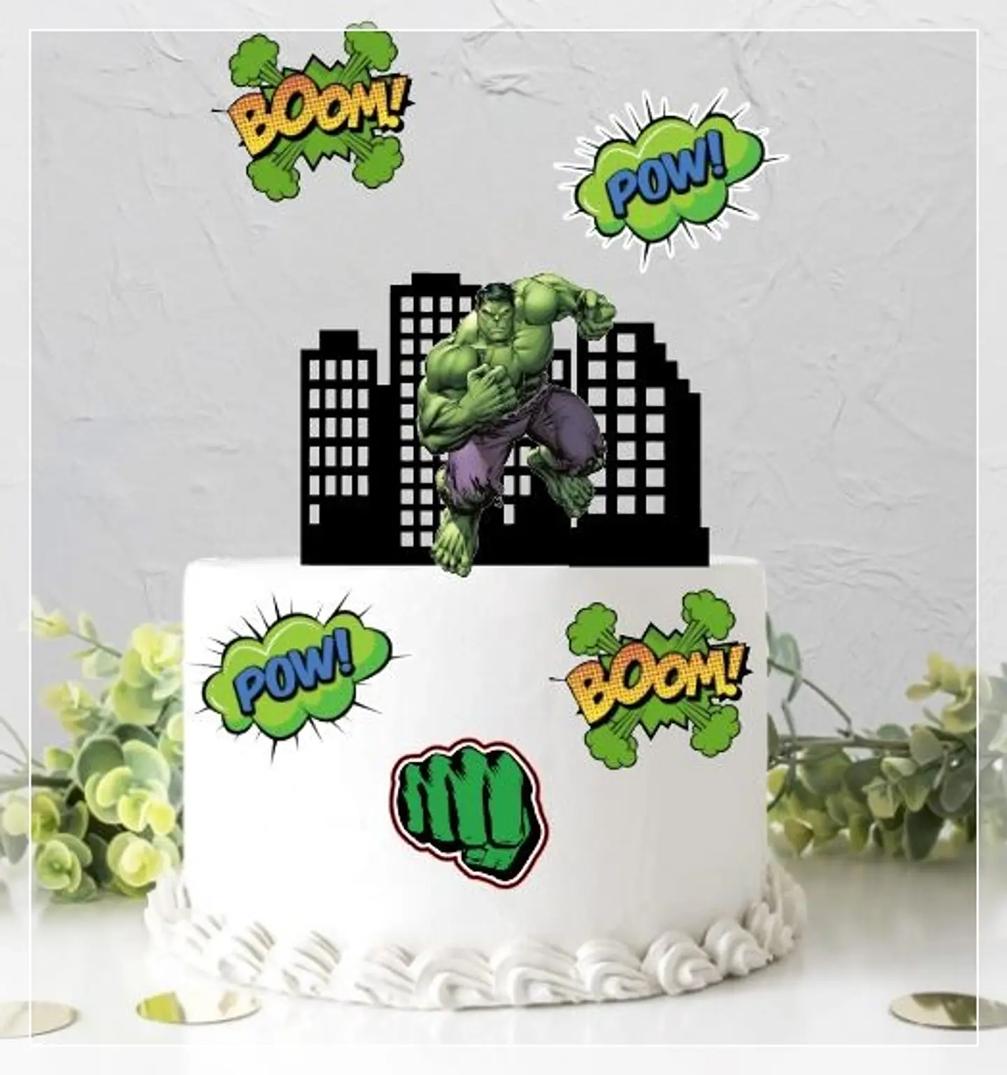Arquivo de Corte Topo de Bolo Hulk 7 1
