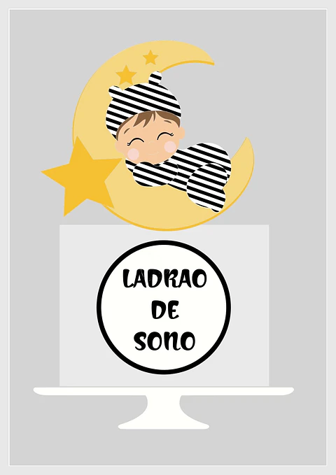 Arquivo de Corte Topo de Bolo Hora de Dormir 2