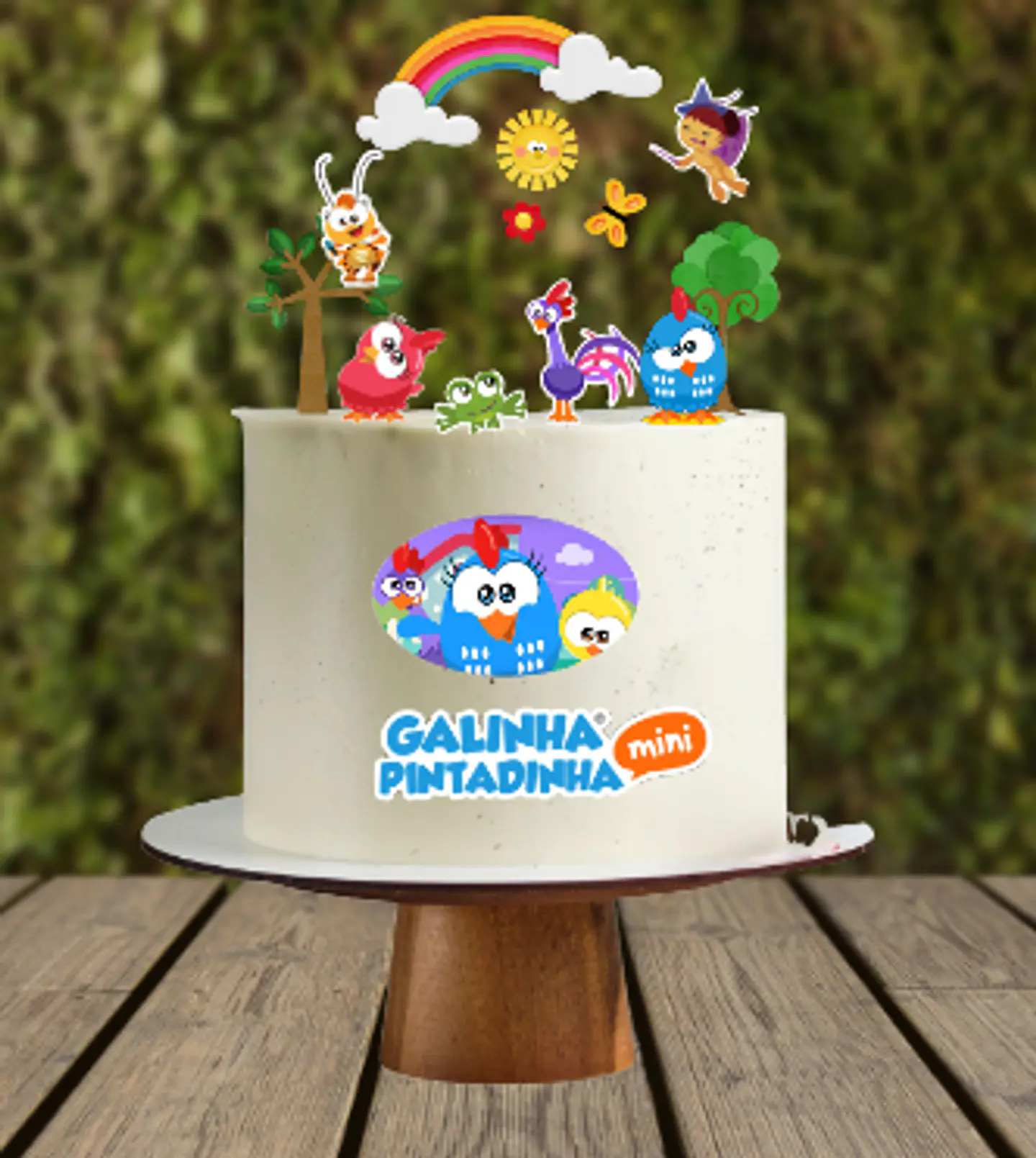 Arquivo de Corte Topo de Bolo Galinha Pintadinha Mini 2 1