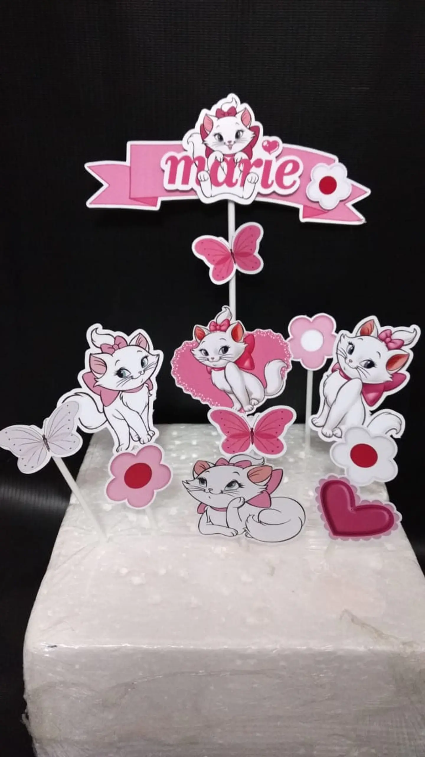 Arquivo de Corte Topo de Bolo Gatinha Marie 3 1