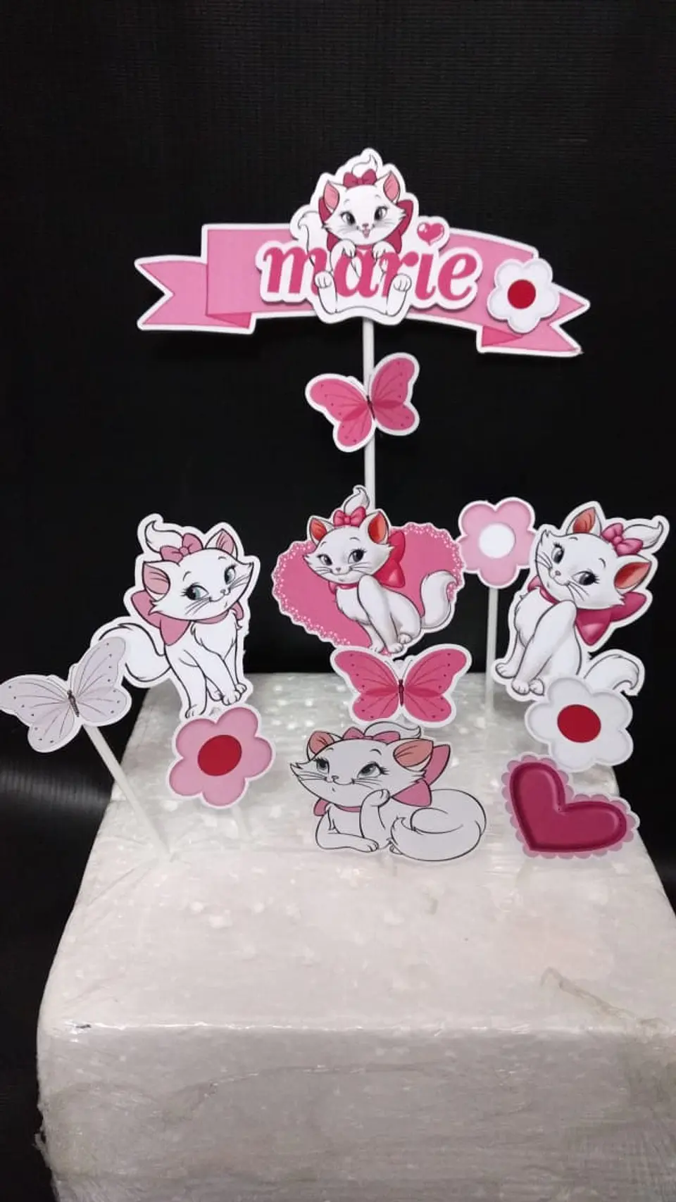 Arquivo de Corte Topo de Bolo Gatinha Marie 3 1