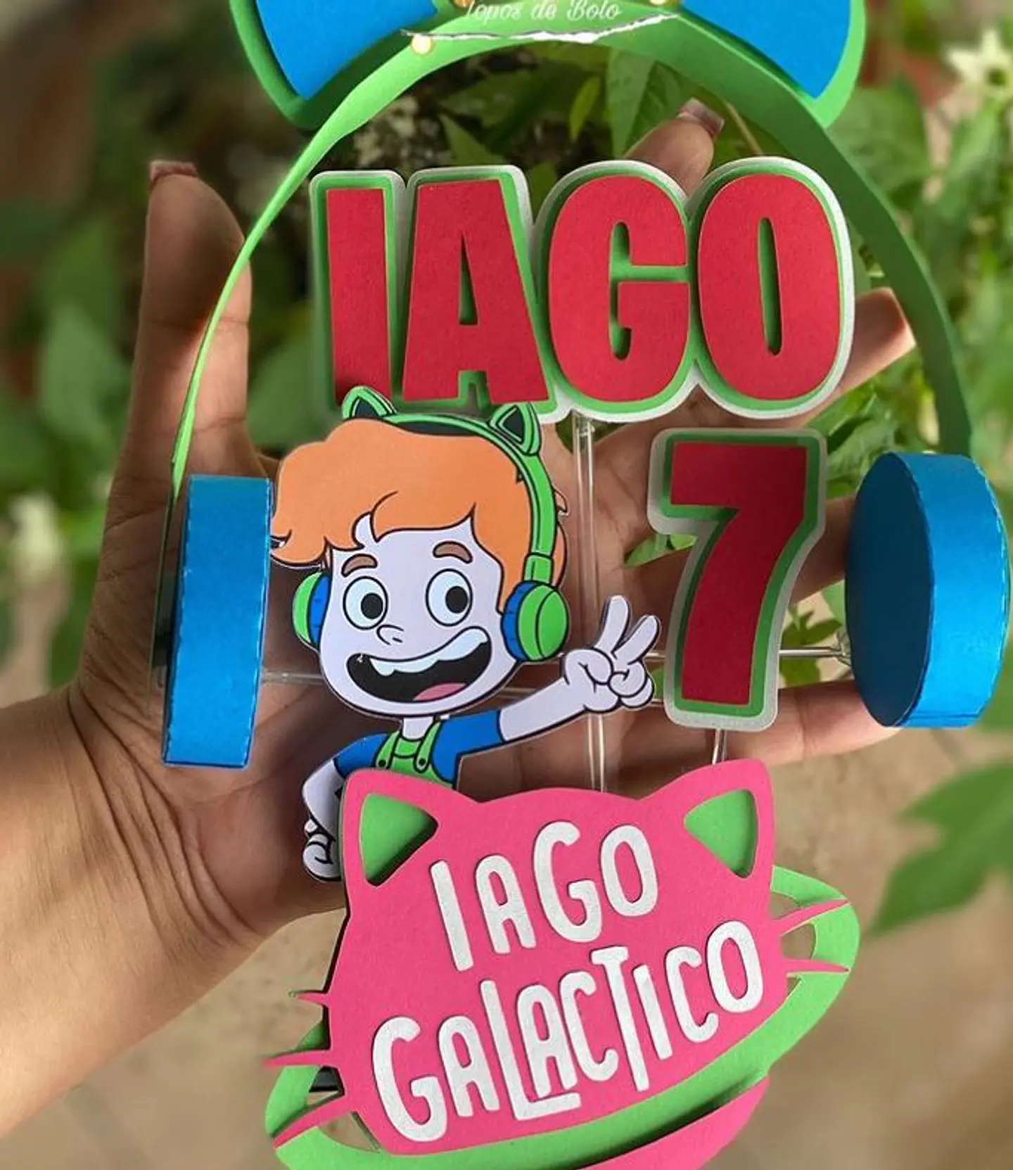 Arquivo de Corte Topo de Bolo Gato Galatico 2 1