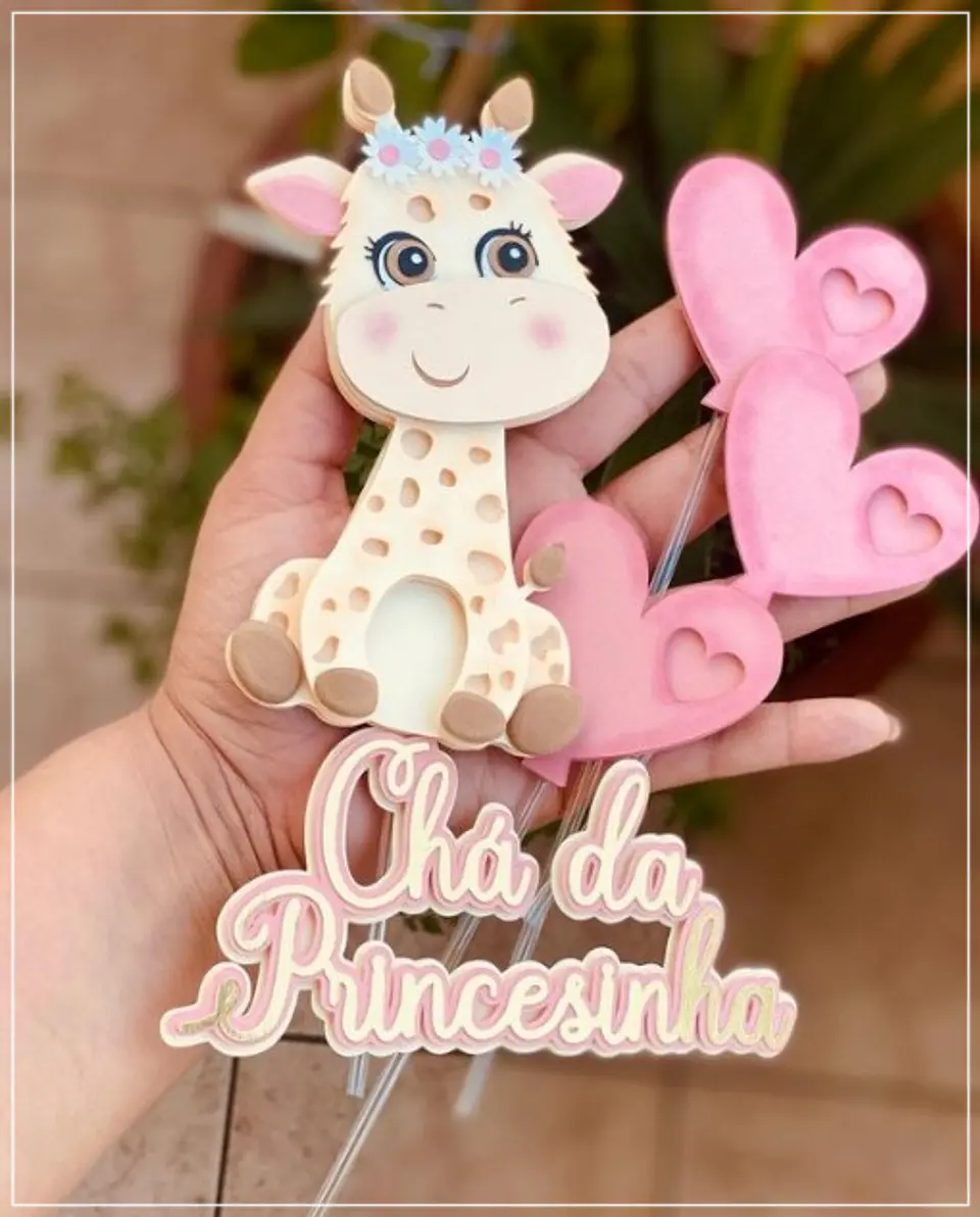 Arquivo de Corte Topo de Bolo Girafinha 18 1