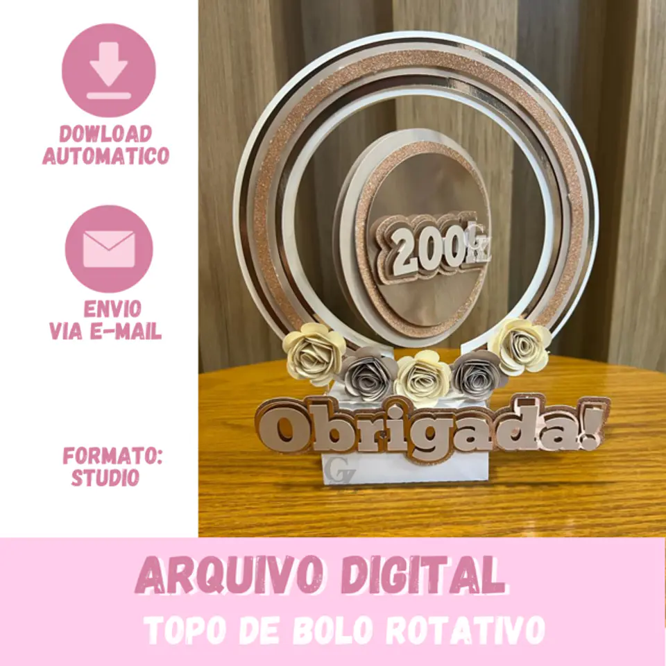 Arquivo de Corte Topo de Bolo Giratório 1 1