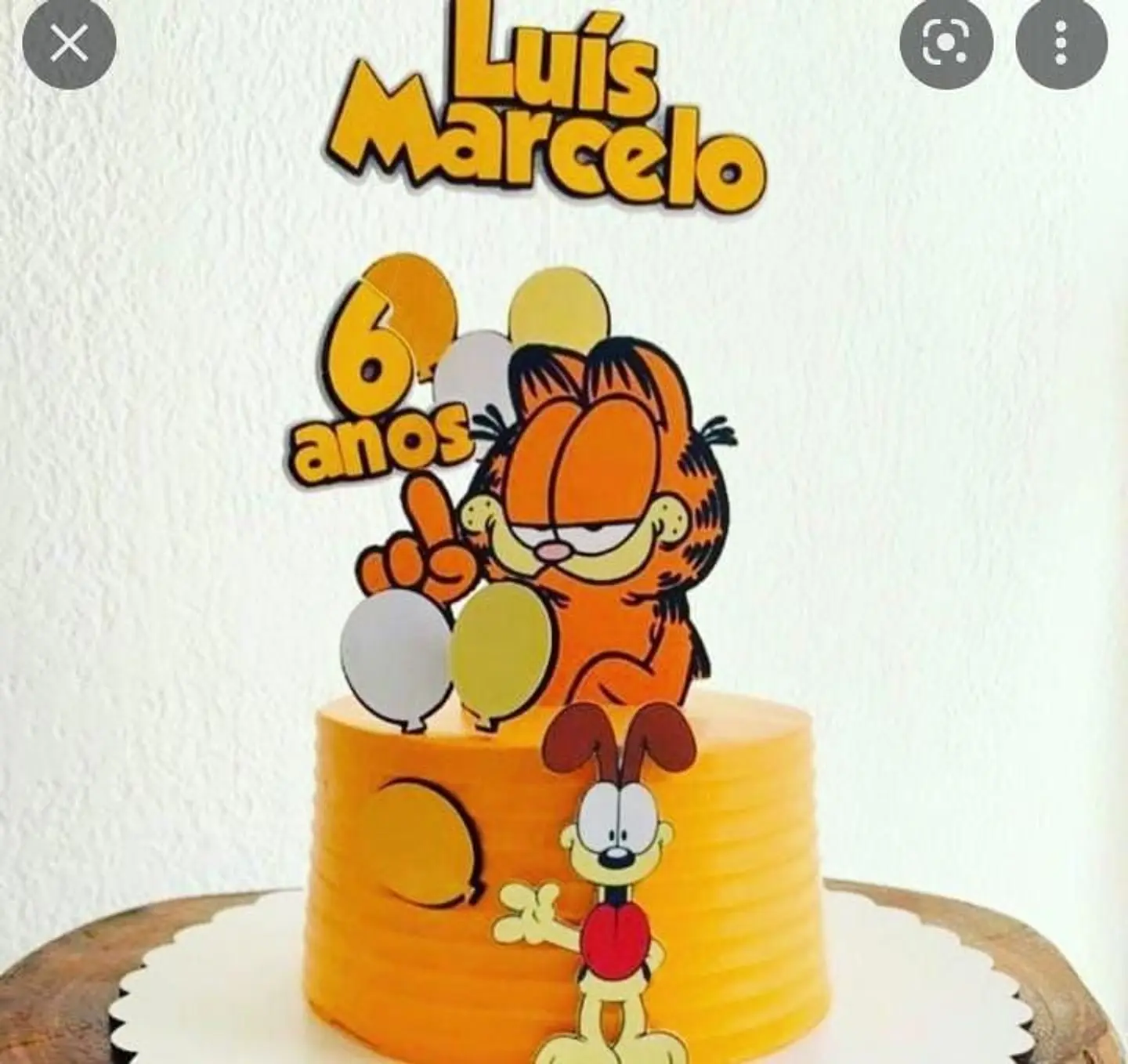 Arquivo de Corte Topo de Bolo Garfield 2 1