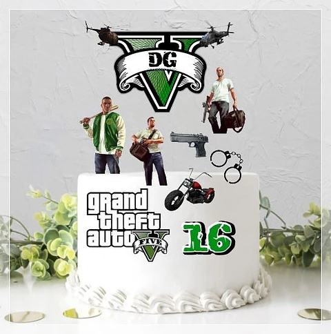 Arquivo de Corte Topo de Bolo GTA 1