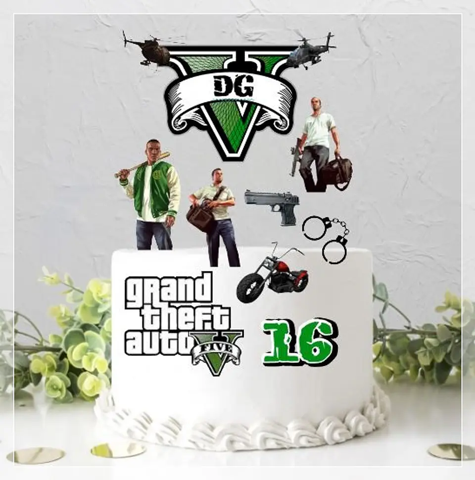 Arquivo de Corte Topo de Bolo GTA 1 1