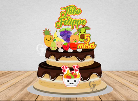 Arquivo de Corte Topo de Bolo Feira Frutinhas Pomar 8