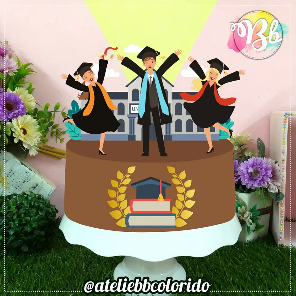 Arquivo de Corte Topo de Bolo Formatura 8 1