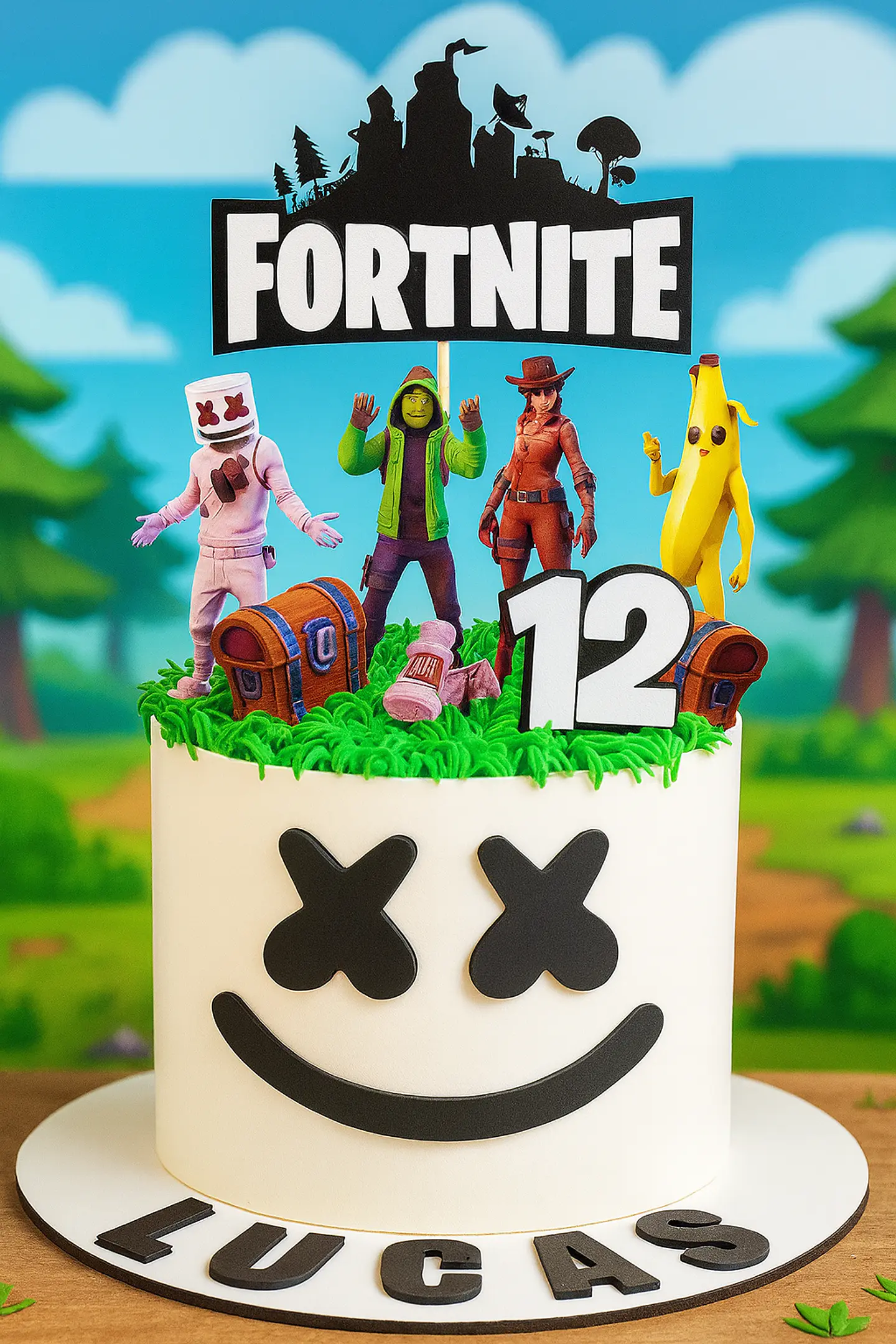 Arquivo de Corte Topo de Bolo Fortnite 13 1