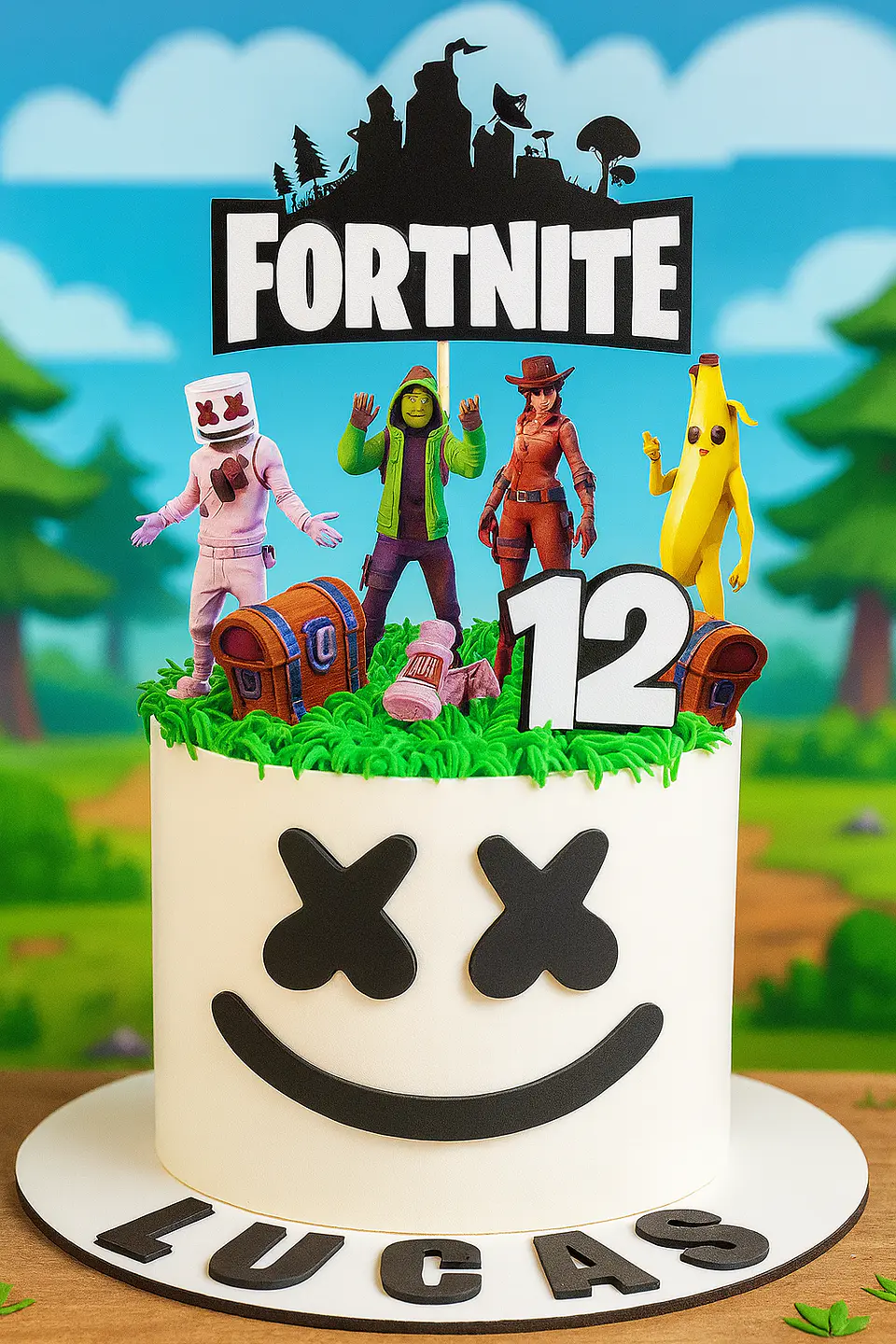 Arquivo de Corte Topo de Bolo Fortnite 13 1