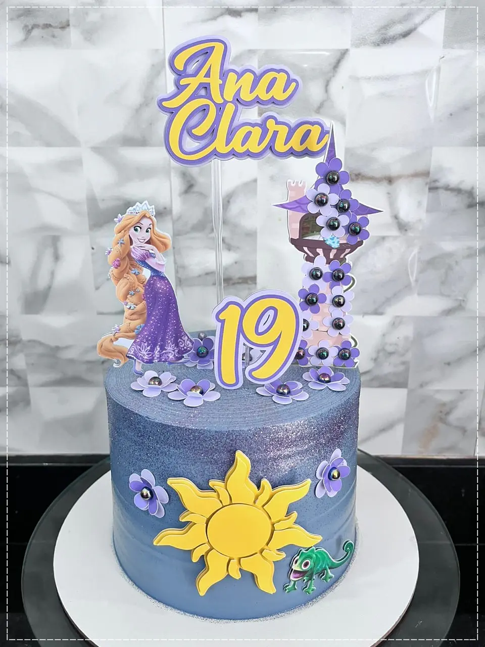 Arquivo de Corte Topo de Bolo Enrolados Rapunzel 7 1
