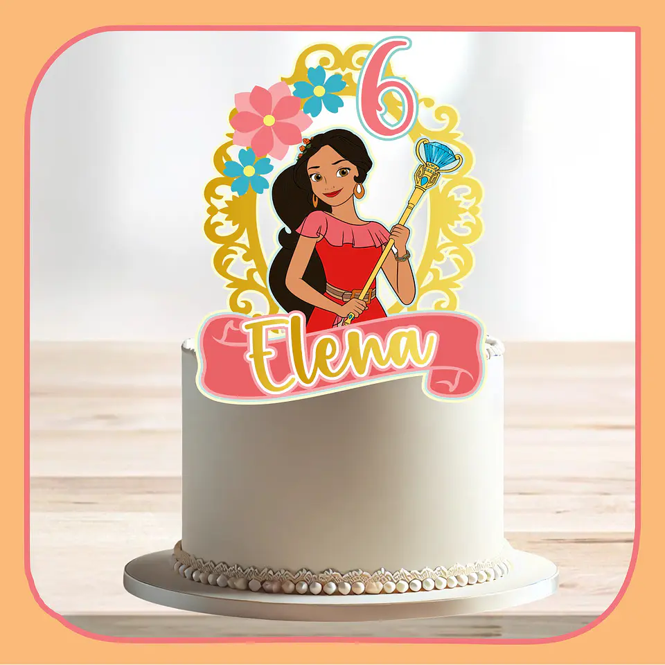 Arquivo de Corte Topo de Bolo Elena de Avalor 8 1