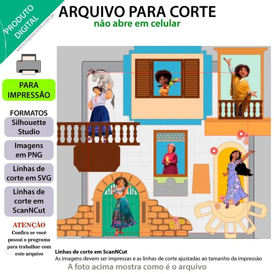 Arquivo de Corte Topo de Bolo Encanto 47 1