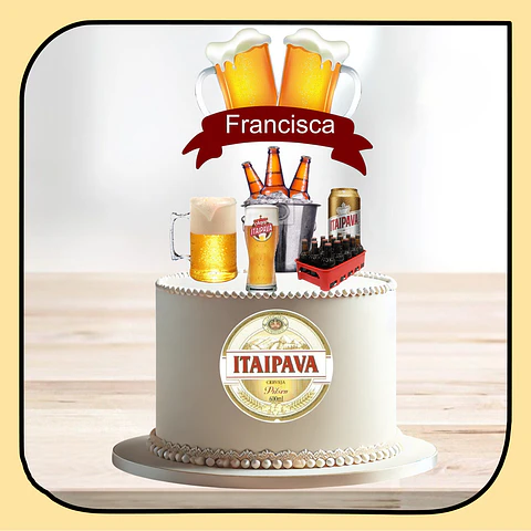 Arquivo de Corte Topo de Bolo Cervejas 31