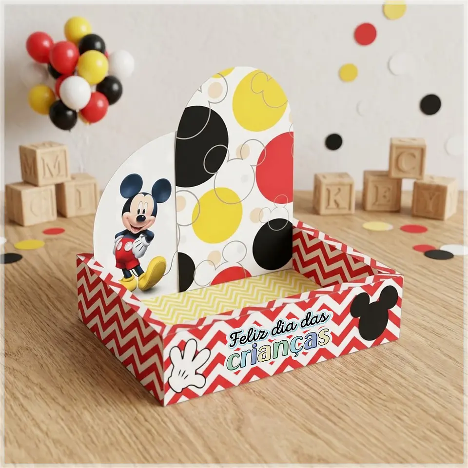 Arquivo de Corte - Caixa Cenario Mickey 1
