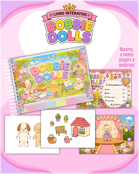 Encadernação - Paper Dolls Bobbie Dolls