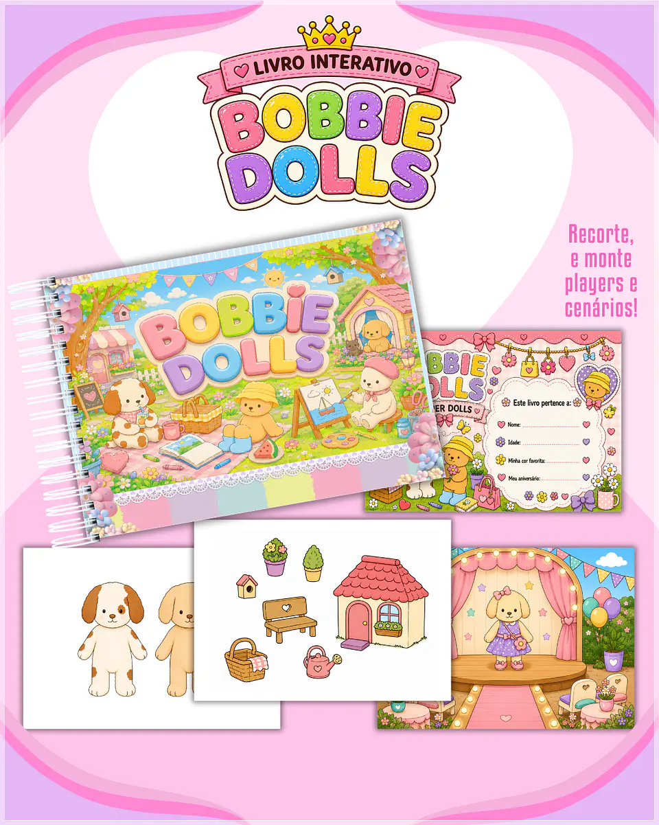 Encadernação - Paper Dolls Bobbie Dolls 1