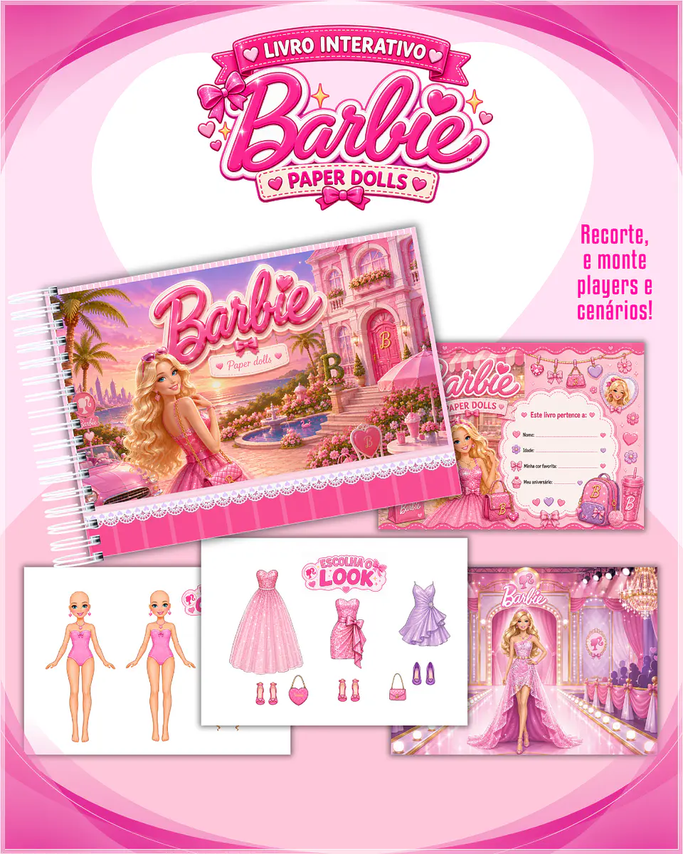 Encadernação - Paper Dolls Barbie 1