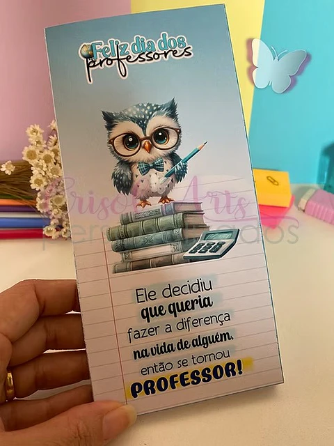 Arquivo de Corte Barra de Chocolate Dia dos Professores 3