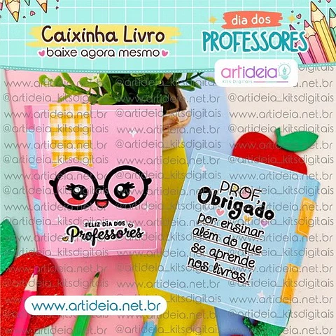 Arquivo de Corte Caixas Diversas Dia dos Professores 3