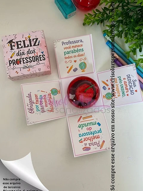 Arquivo de Corte Caixas Diversas Dia dos Professores 9