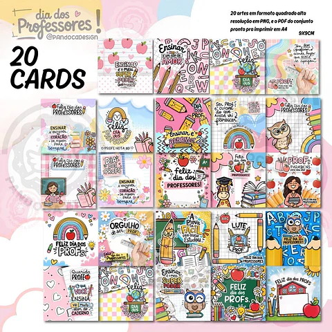 Arquivo de Corte Cards - Tags Dia dos Professores 4
