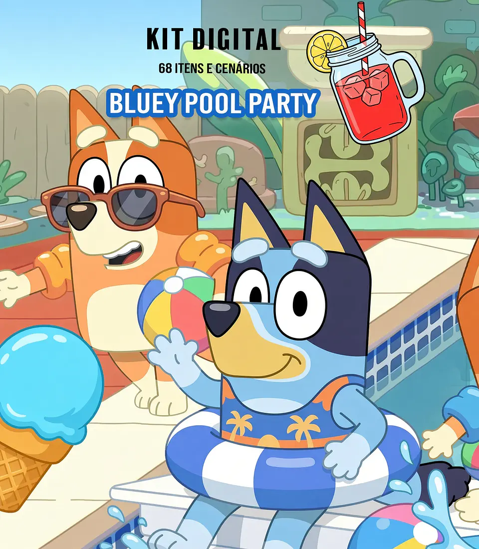 Kit Digital Bluey Pool Party 252 1