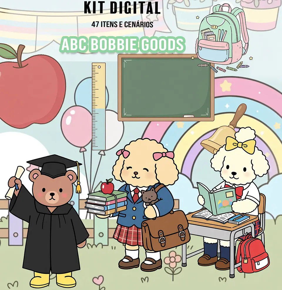 Kit Digital Formatura Abc Bobbie Goods 251 1