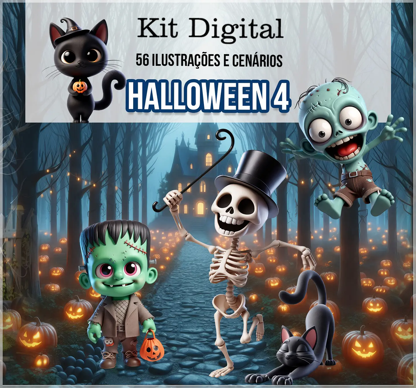 Kit Digital Halloween 1 1