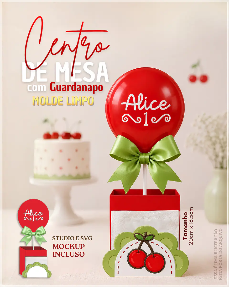 Arquivo de Corte Centro de Mesa com Guardanapo 47 1