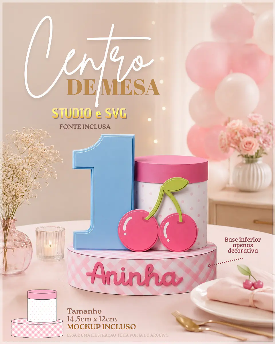 Arquivo de Corte Centro de Mesa Cilindrica 46 1