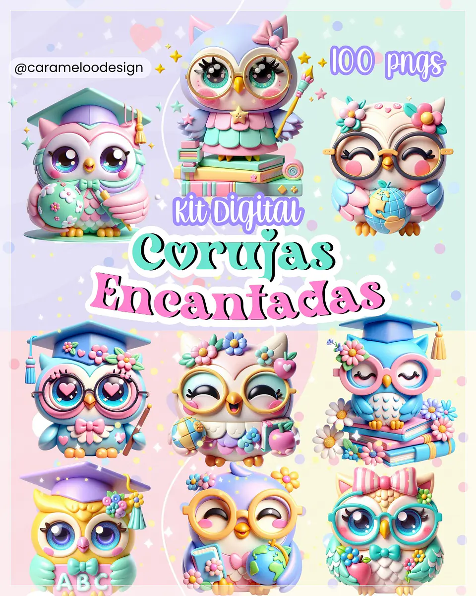 Kit Digital Corujas Encantadas 1 1