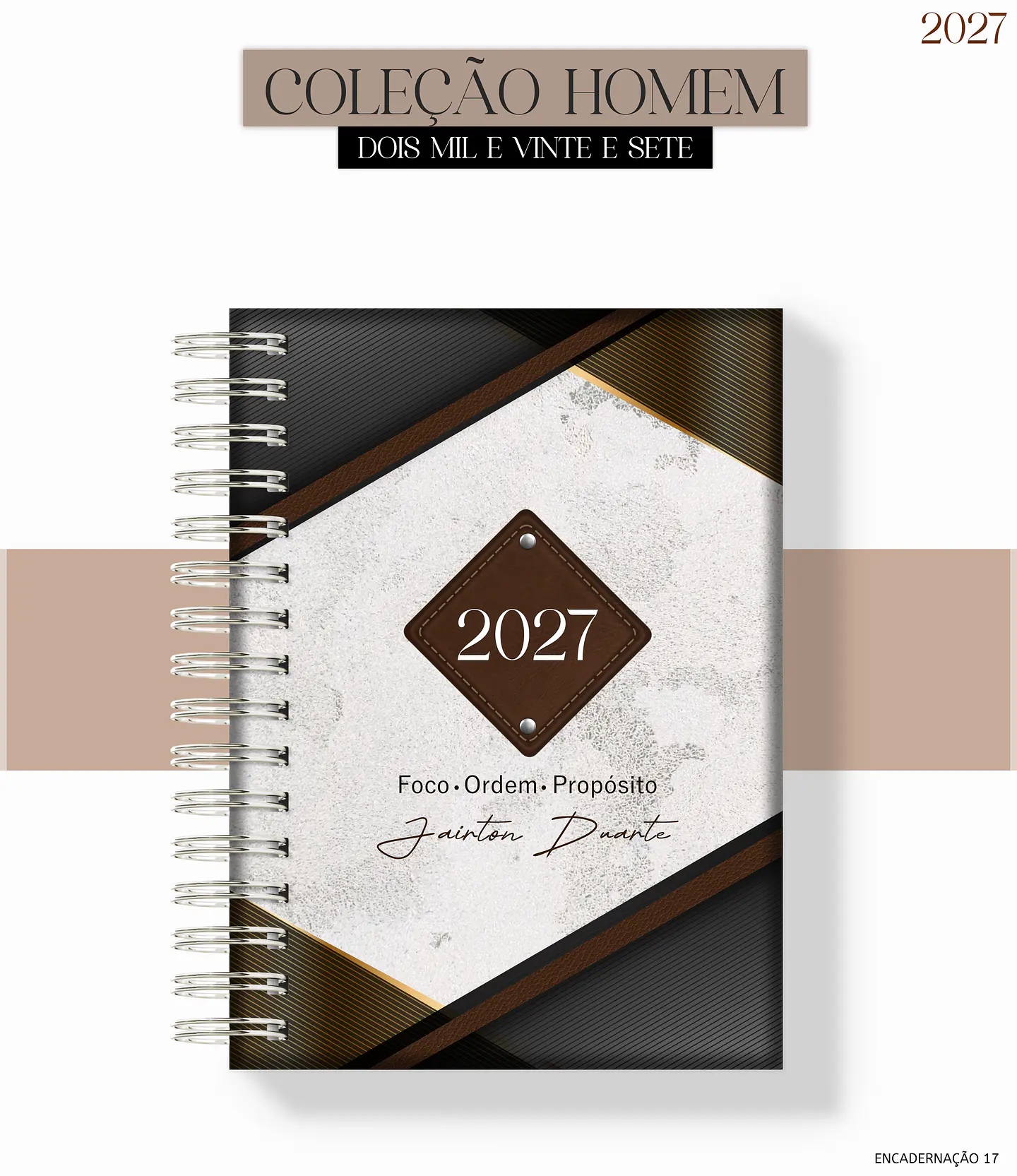 Encadernação - Agenda Masc Foco 1