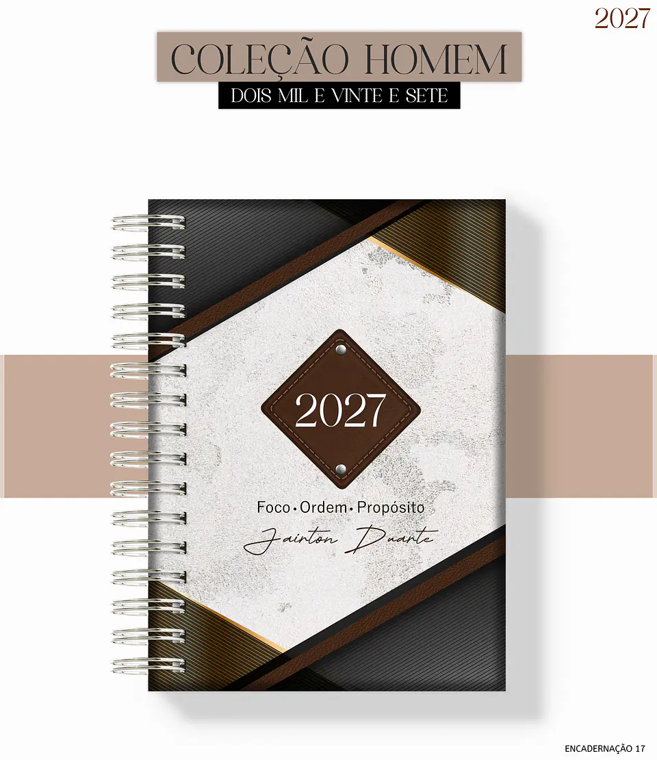 Encadernação - Agenda Masc Foco 1