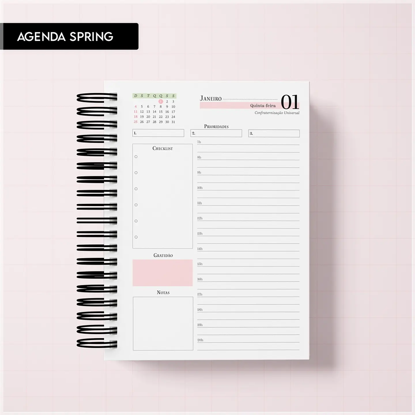 Encadernação - Agenda Spring 27 1
