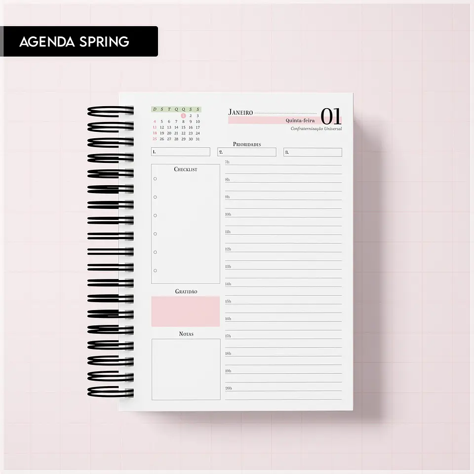 Encadernação - Agenda Spring 27 1