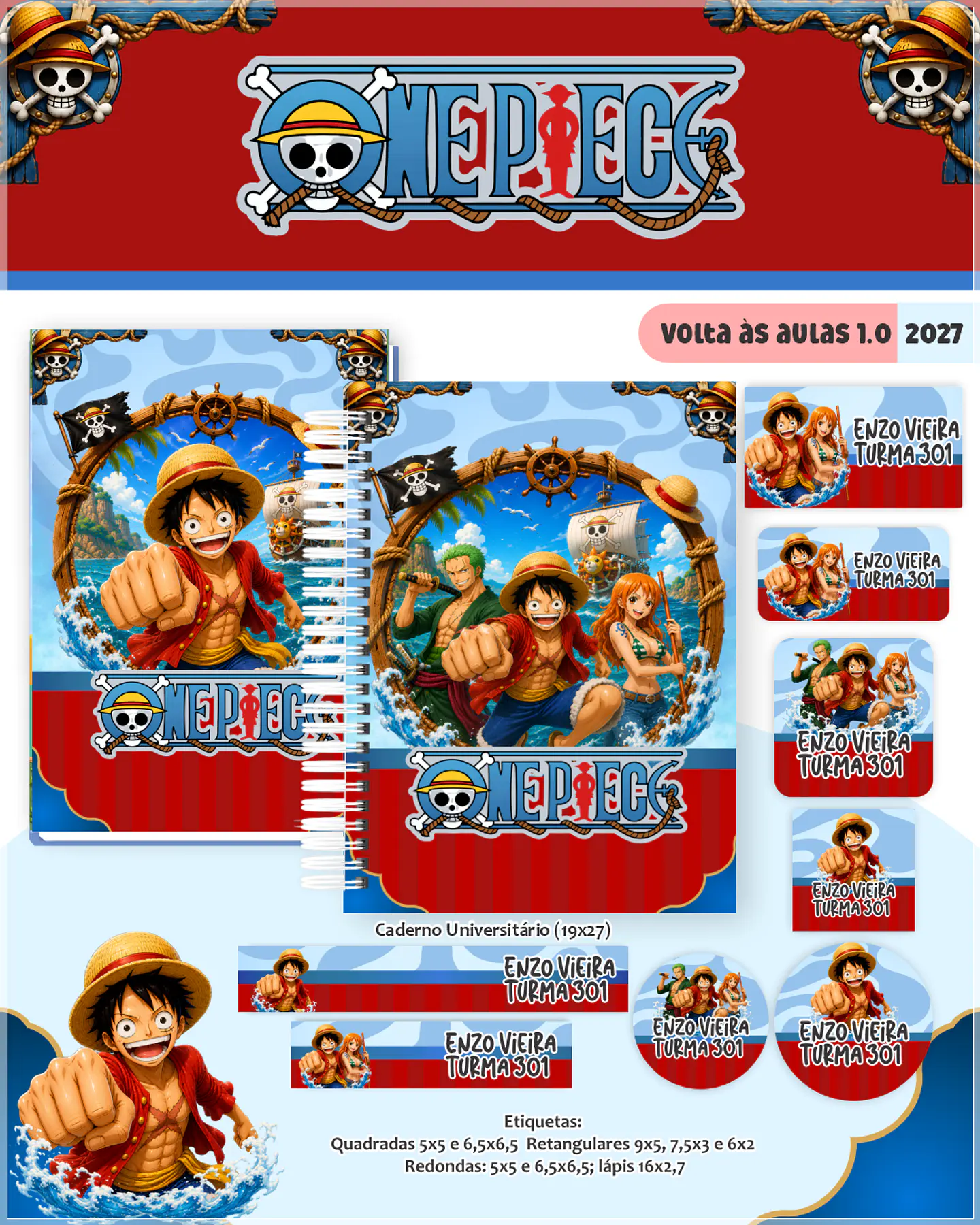 Encadernação - Coleção Escolar 1.0 One Piece 1