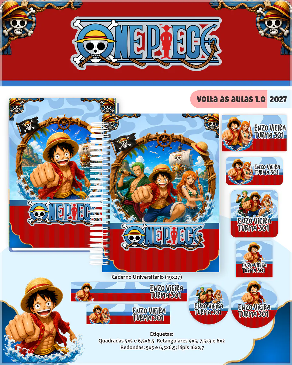 Encadernação - Coleção Escolar 1.0 One Piece 1