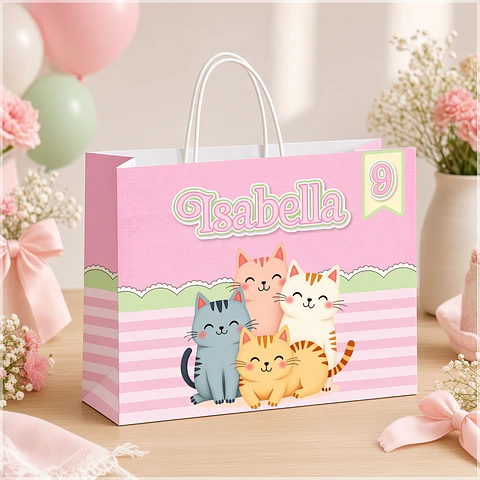 Arquivo de Corte - Sacolinha Gatinhos 2