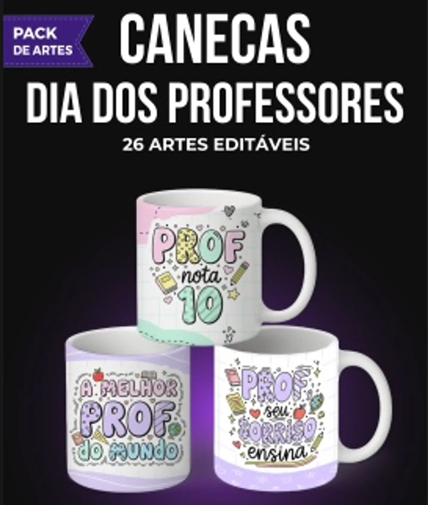 Sublimação Combo Canecas Gratidão em Cores Dia dos Professores 1 1