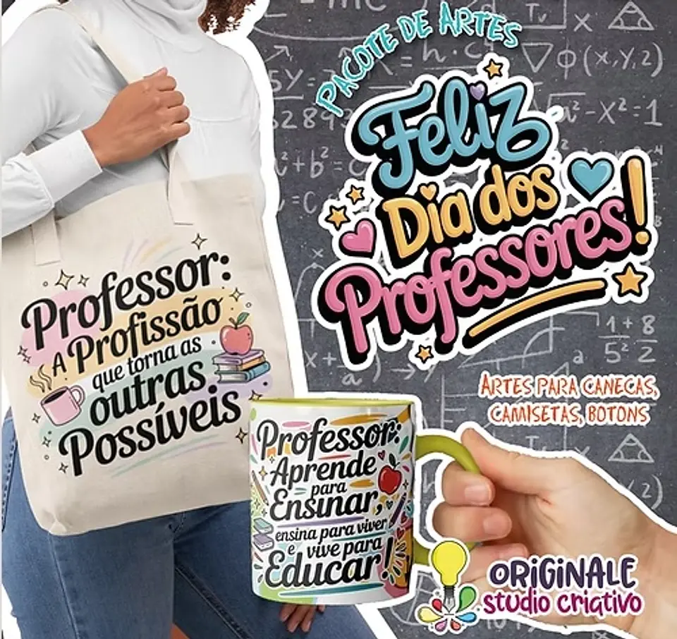 Sublimação Kit Combo Mini Pack – Frases Inspiradoras Dia dos Professores 3 1