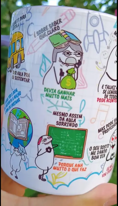 Sublimação Caneca Frases Dia dos Professores 1