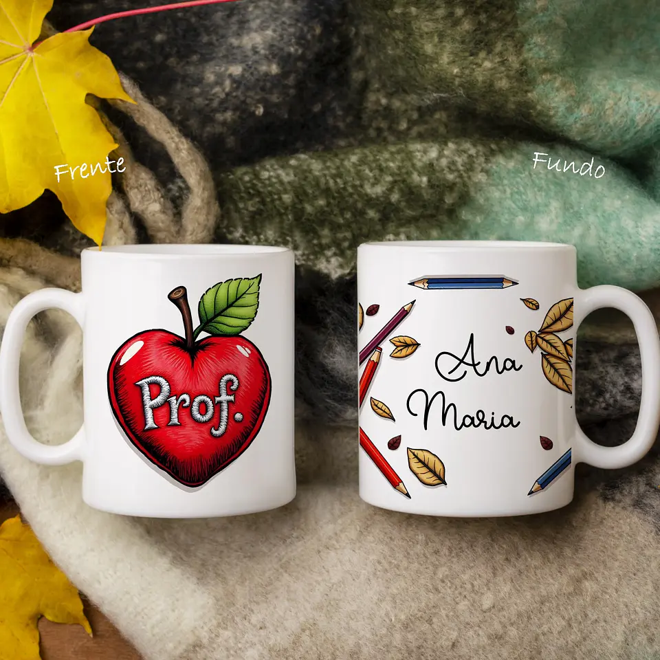 Sublimação Caneca Maçã Prof Dia dos Professores 1 1